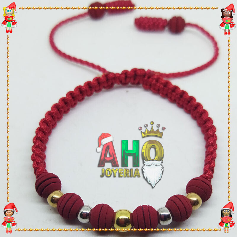 Pulsera Tejida Macrame Oro18k