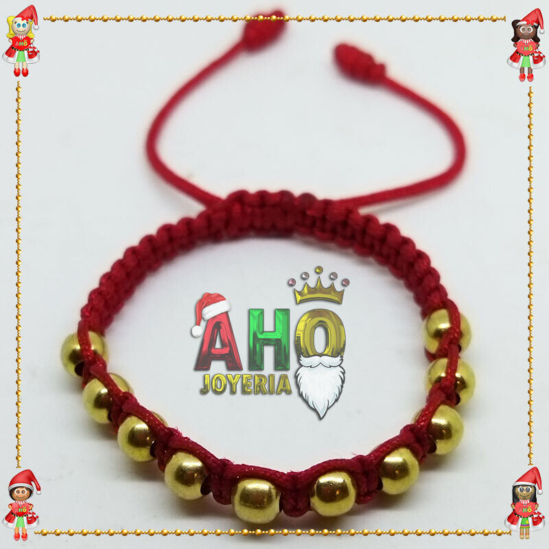 Pulsera Tejida Macrame Oro18k