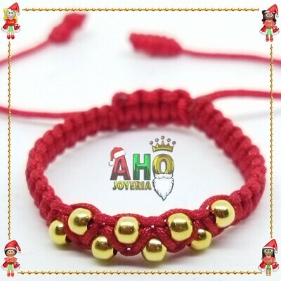 Pulsera Tejida Macrame Oro18k