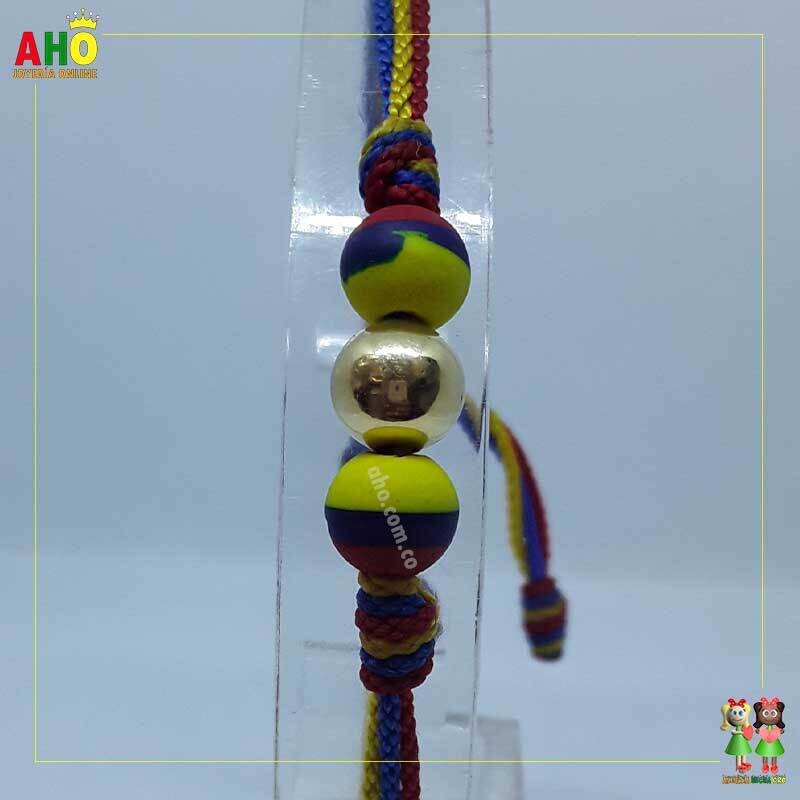 Pulsera Tejida Macrame Oro18k