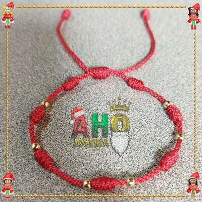 Pulsera Tejida Macrame Oro18k