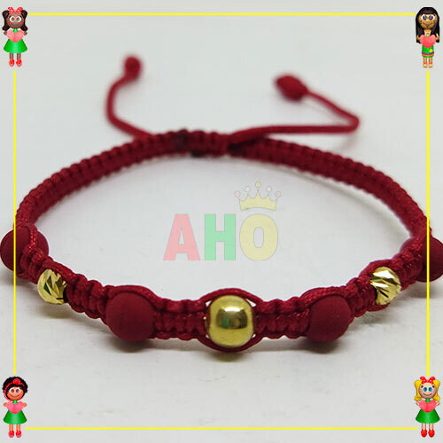 Pulsera Tejida Macrame Oro18k