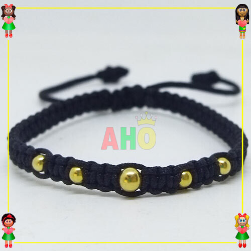 Pulsera Tejida Macrame Oro18k