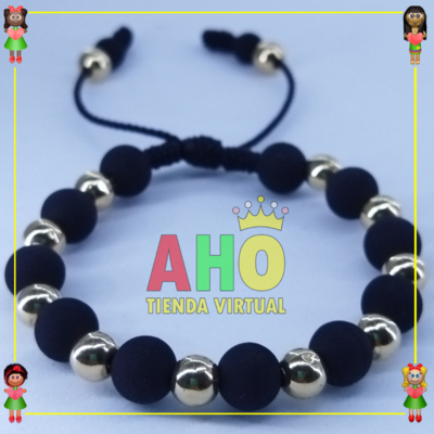 Pulsera Tejida Macrame Oro18k