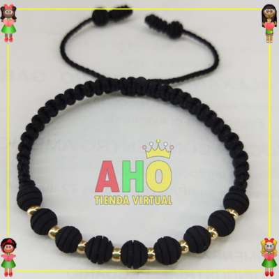 Pulsera Tejida Macrame Oro18k