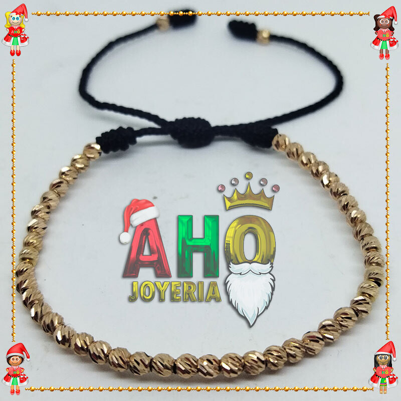 Pulsera Tejida Macrame Oro18k