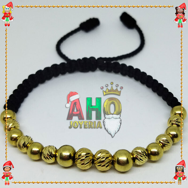 Pulsera Tejida Macrame Oro18k