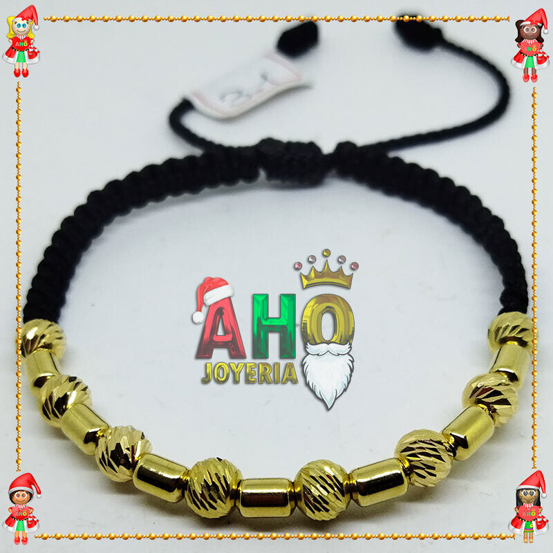 Pulsera Tejida Macrame Oro18k