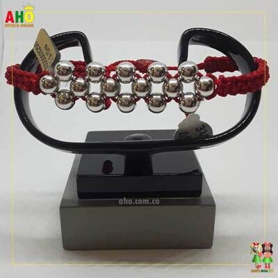 Pulsera Tejida Macrame Oro18k