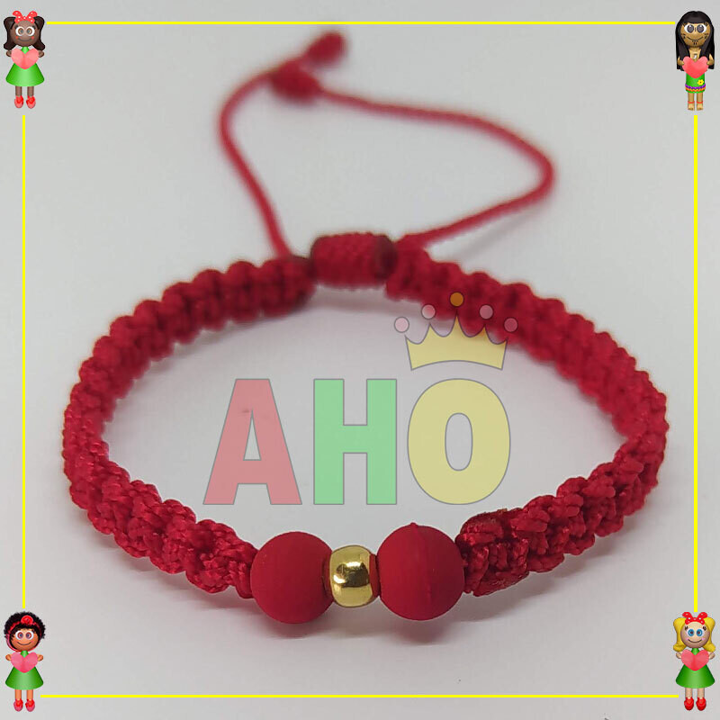 Pulsera Tejida Macrame Oro18k