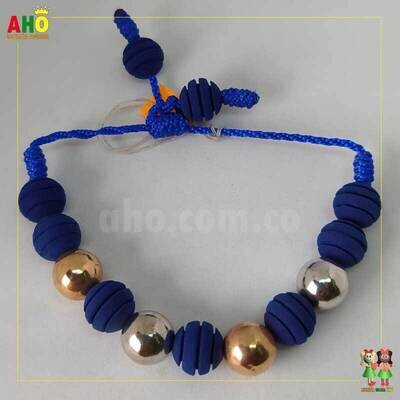 Pulsera Tejida Macrame Oro18k