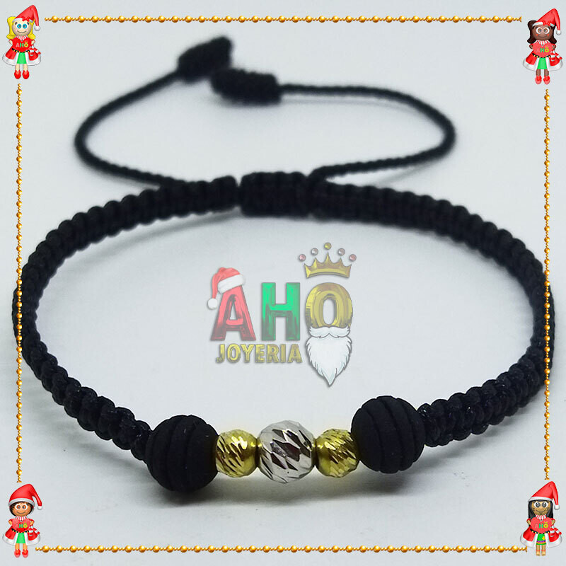 Pulsera Tejida Macrame Oro18k
