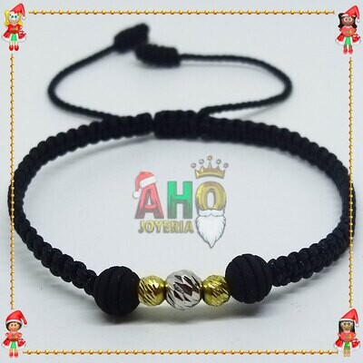Pulsera Tejida Macrame Oro18k