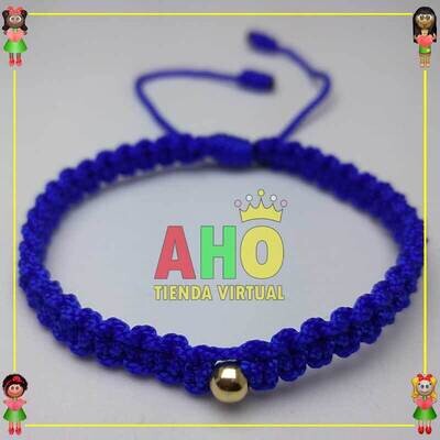 Pulsera Tejida Macrame Oro18k