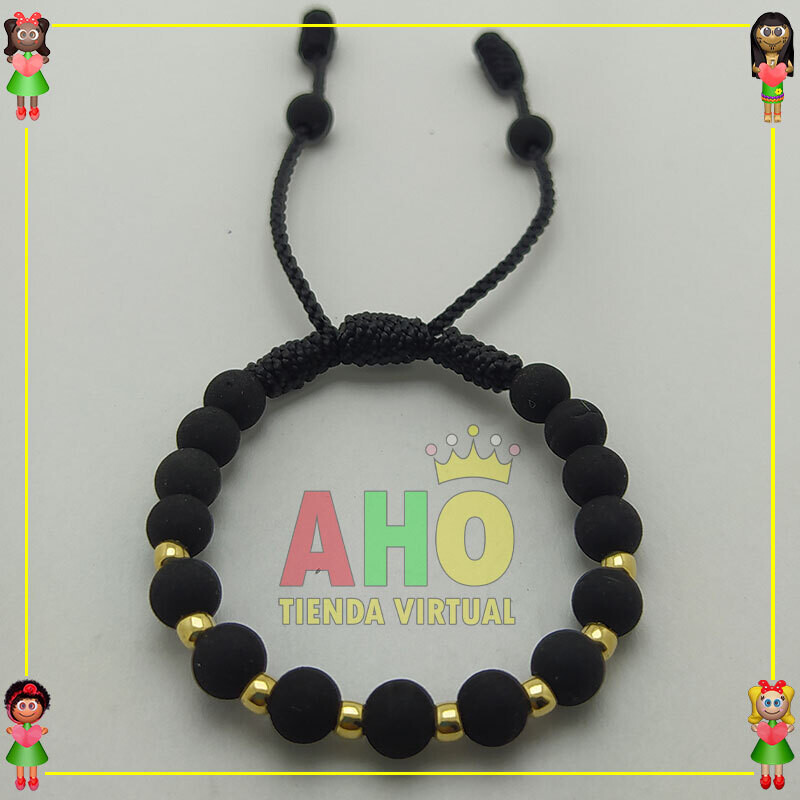 Pulsera Tejida Macrame Oro18k