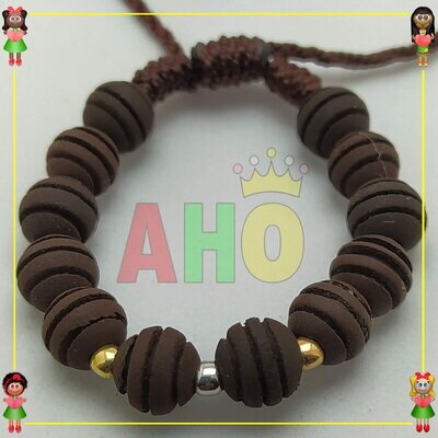 Pulsera Tejida Macrame Oro18k