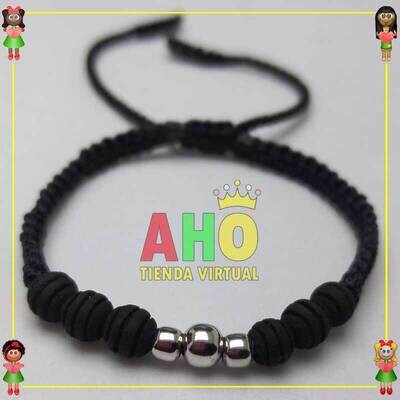 Pulsera Tejida Macrame Oro18k