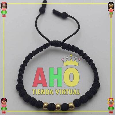 Pulsera Tejida Macrame Oro18k