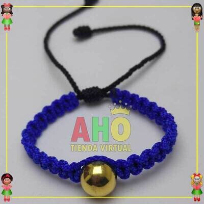 Pulsera Tejida Macrame Oro18k