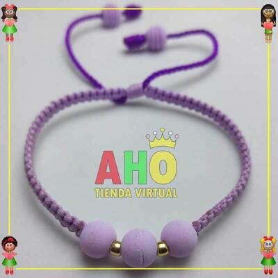 Pulsera Tejida Macrame Oro18k