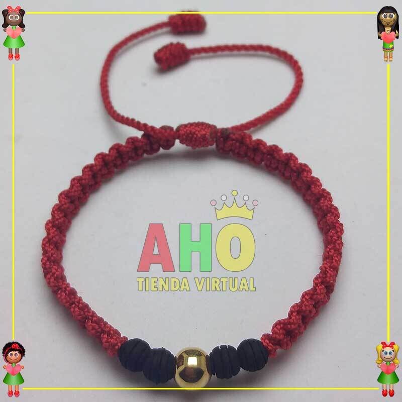 Pulsera Tejida Macrame Oro18k