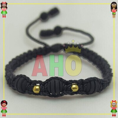 Pulsera Tejida Macrame Oro18k