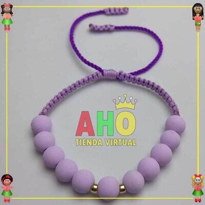 Pulsera Tejida Macrame Oro18k