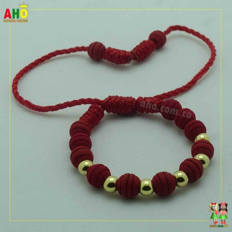 Pulsera Tejida Macrame Oro18k