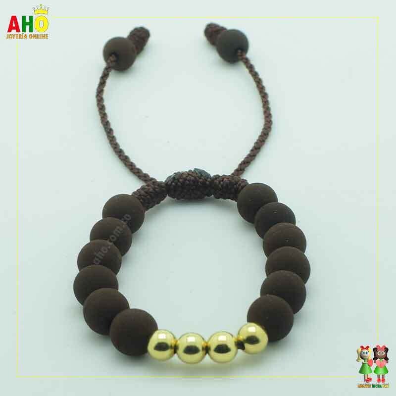 Pulsera Tejida Macrame Oro18k