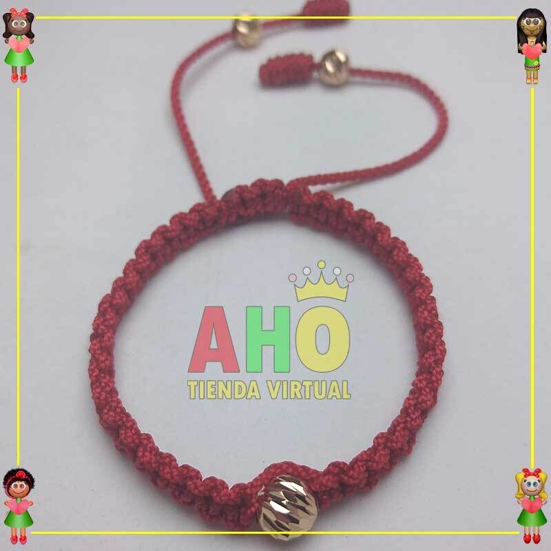 Pulsera Tejida Macrame Oro18k