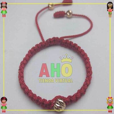 Pulsera Tejida Macrame Oro18k