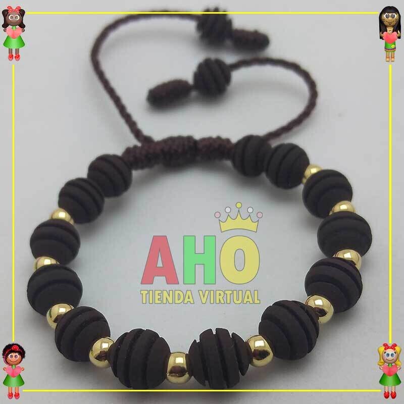 Pulsera Tejida Macrame Oro18k