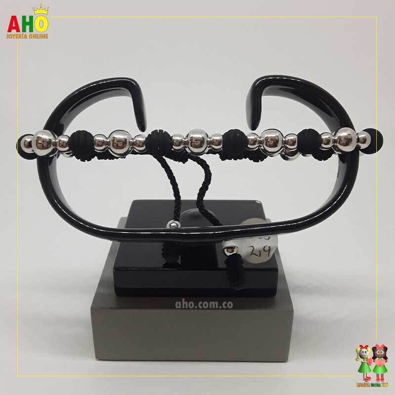 Pulsera Tejida Macrame Oro18k