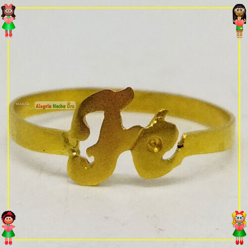 Anillo Fe Oro 18k