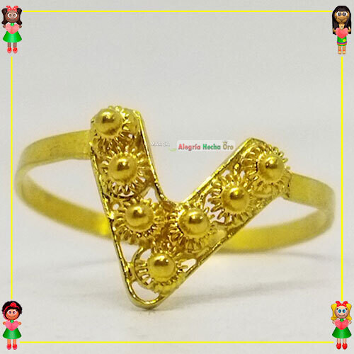 Anillo Filigrana Oro 18k