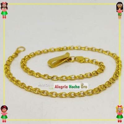 Pulsera Tejido Chino Oro18k