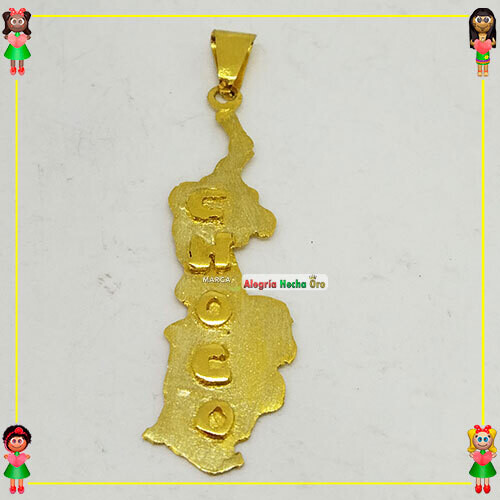 Dije Mapa Choco Oro18k