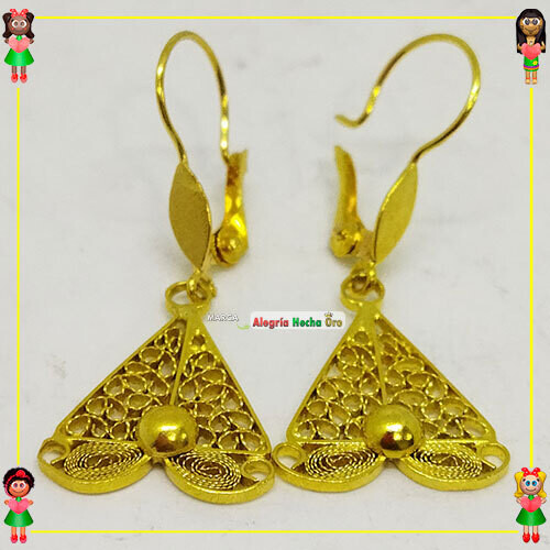 Aretes Filigrana Oro 18k