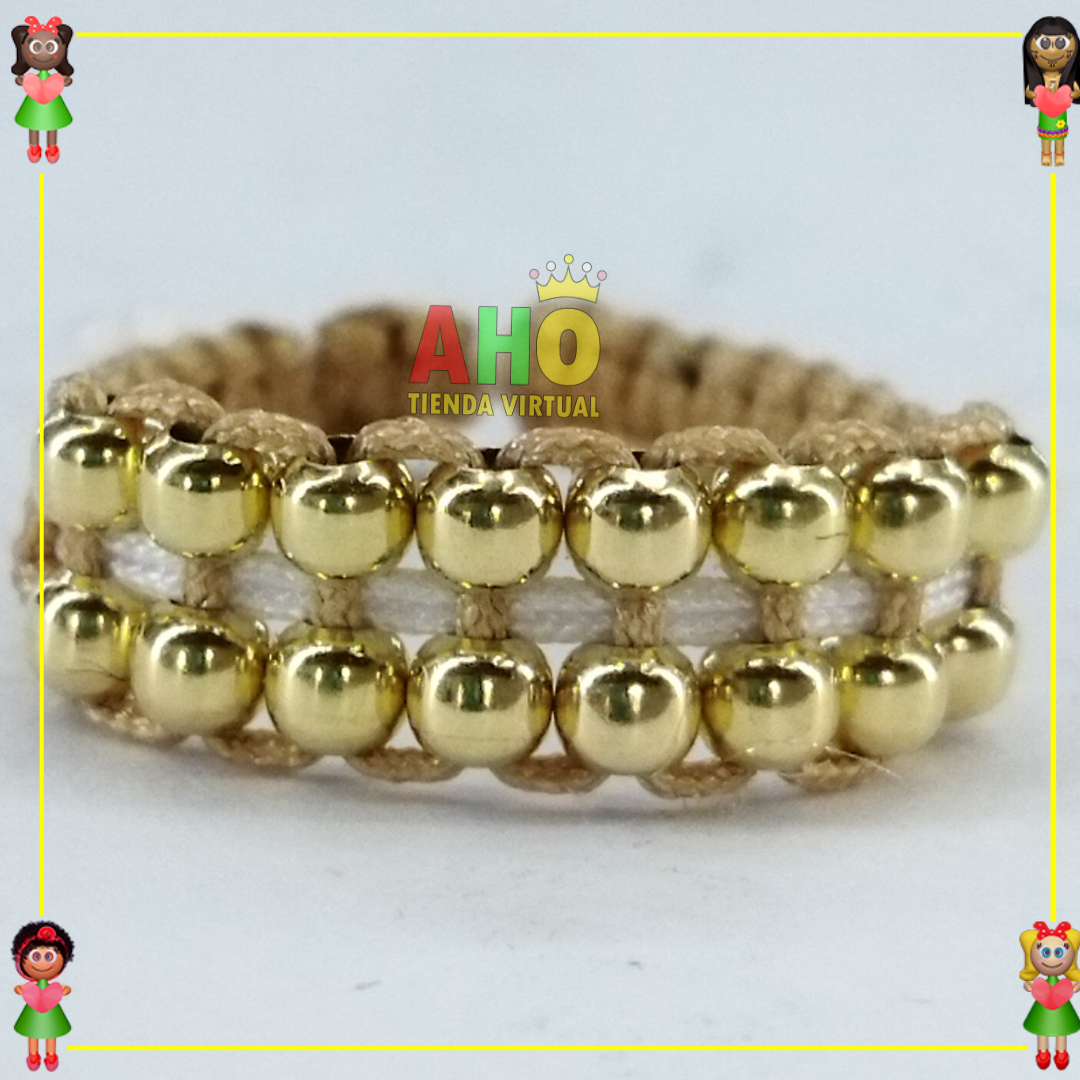 Anillo Tejido Macrame Oro18k