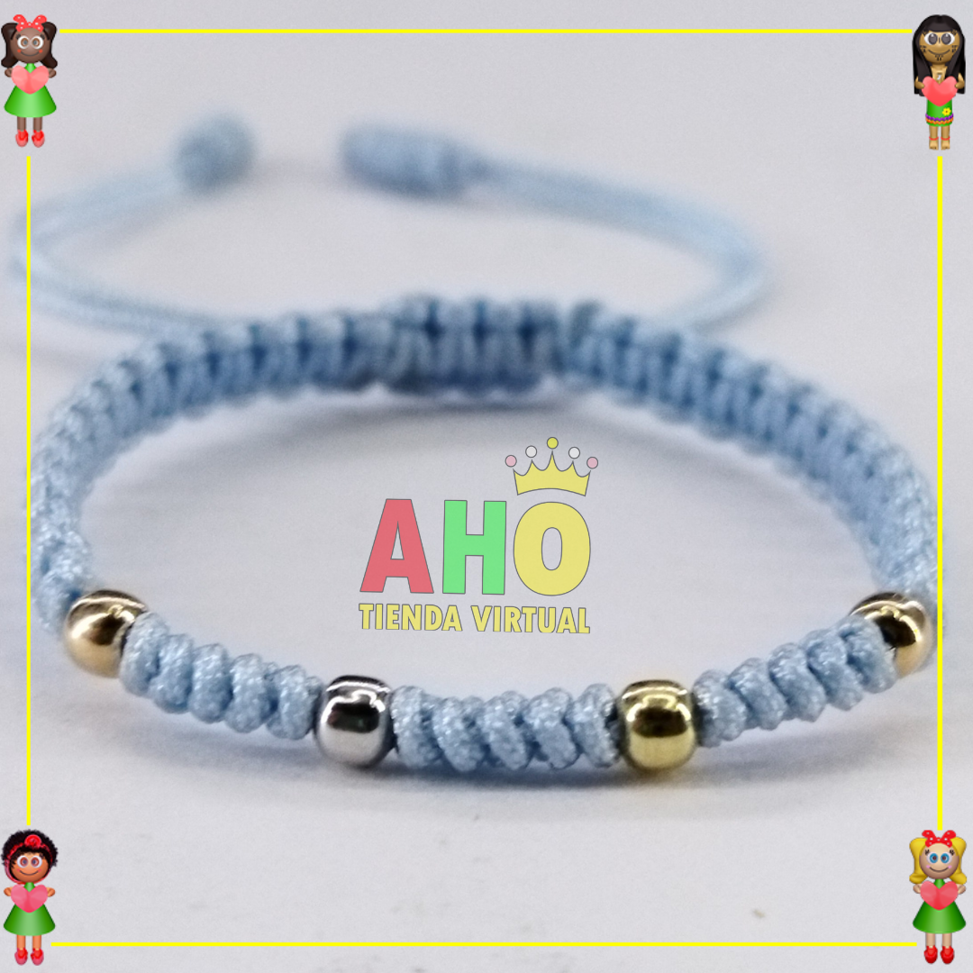 Pulseras Macrame Oro18k