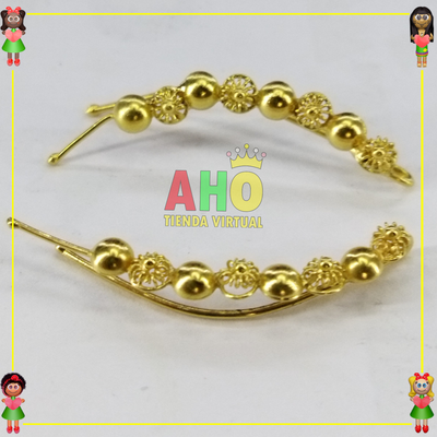 Aretes Pinzas Tomatillos Oro18k