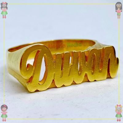 Anillo Nombre Duván Oro18k