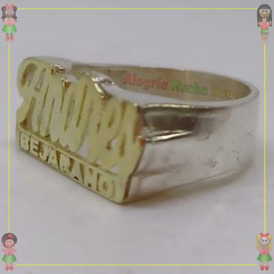 Anillo Nombre Andrés Oro18k