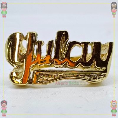 Anillo Nombre Yulay Oro18k