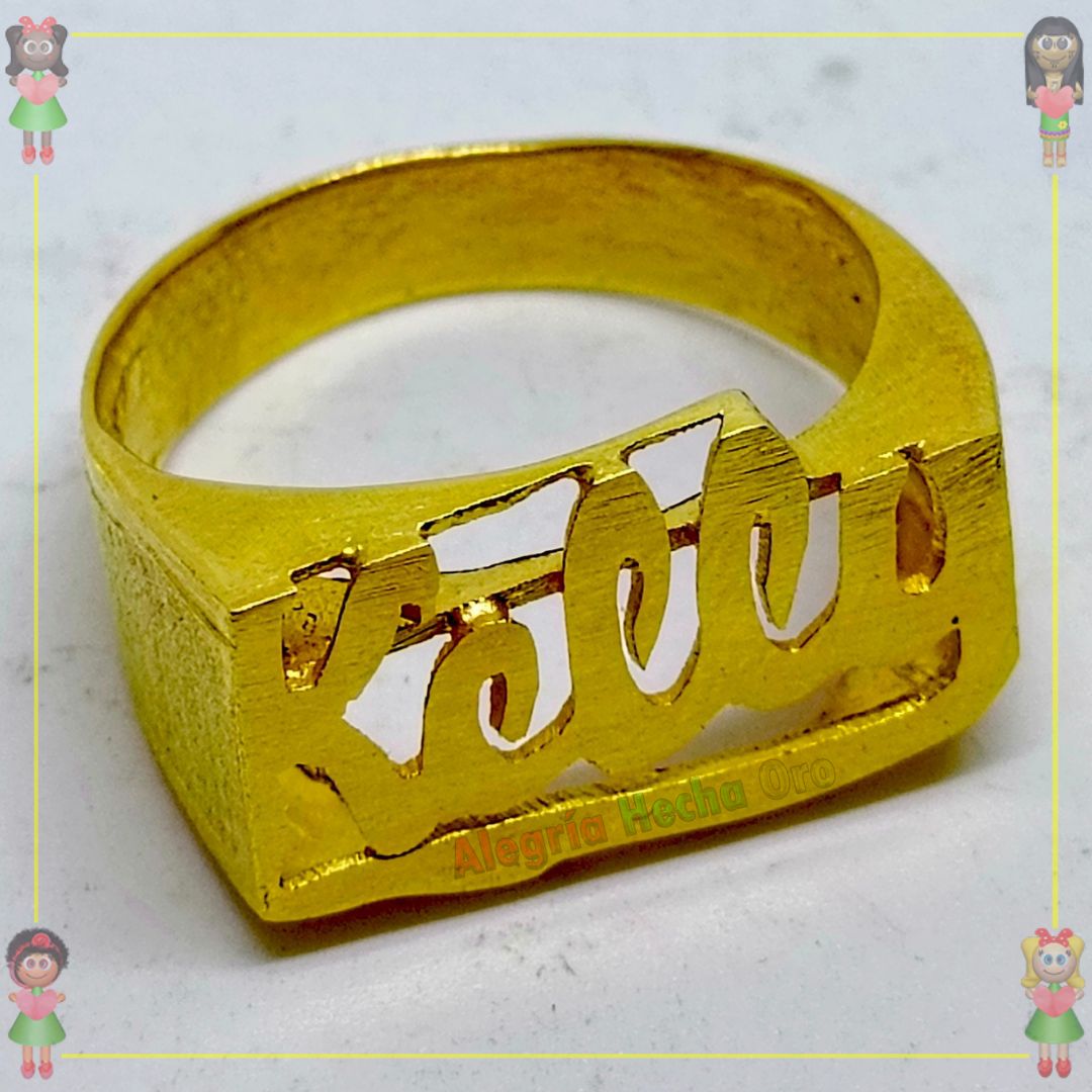 Anillo Nombre Kelly Oro18k