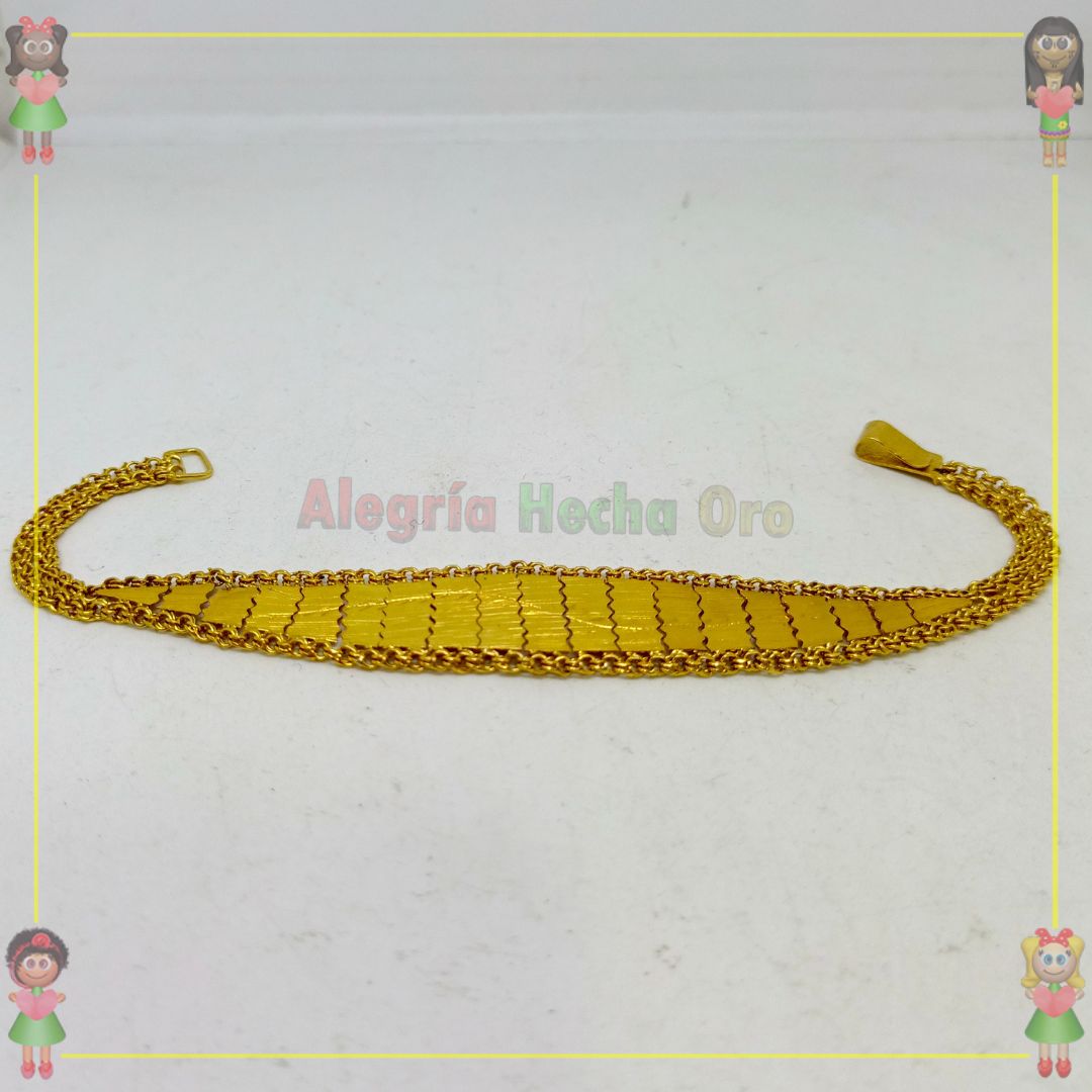 Pulsera Escamas Oro18k