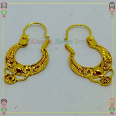 Aretes Pie de Reina Oro18k