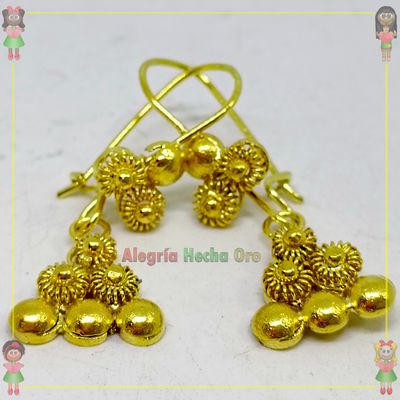 Aretes Filigrana Arte Chocoano Oro18k
