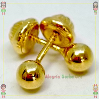 Topos bola seguridad Oro18k