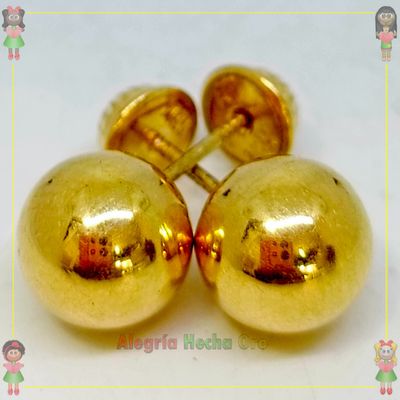 Topos bola seguridad Oro18k